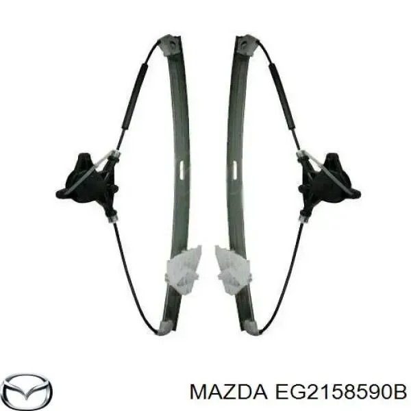 Mecanismo de acionamento de vidro da porta dianteira direita Mazda CX-7 