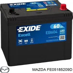 Bateria recarregável (PILHA) FE05185209D MAZDA