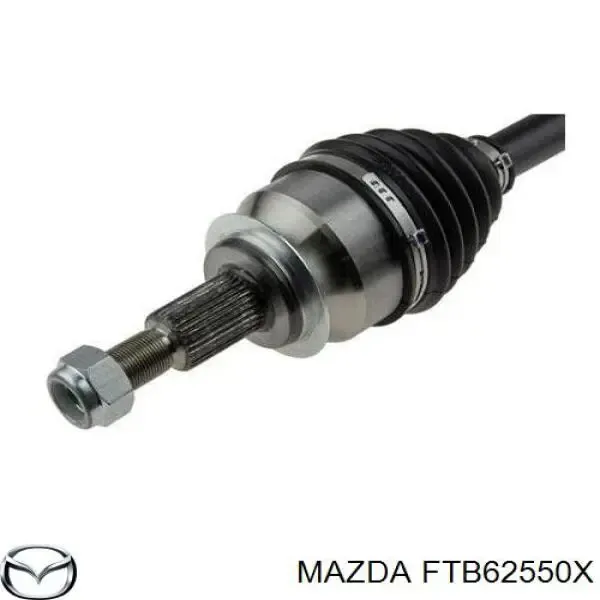 Semieixo (acionador) dianteiro direito FTB62550X Mazda