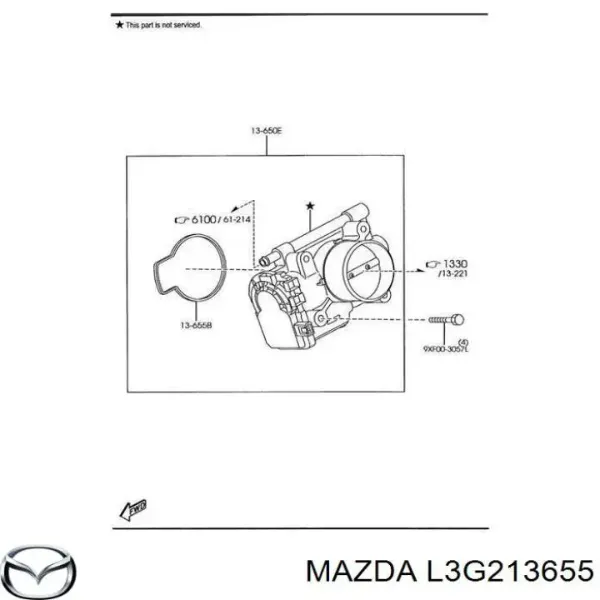 Vedante da válvula de borboleta para Mazda 3  BL