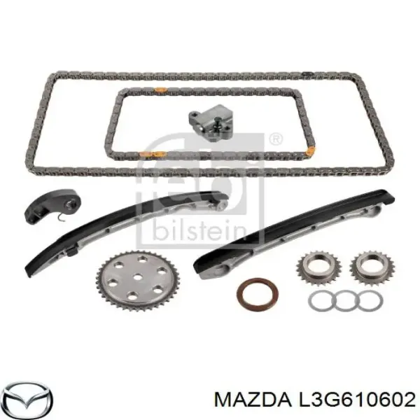 Vedação dianteira de cambota de motor L3G610602 Mazda