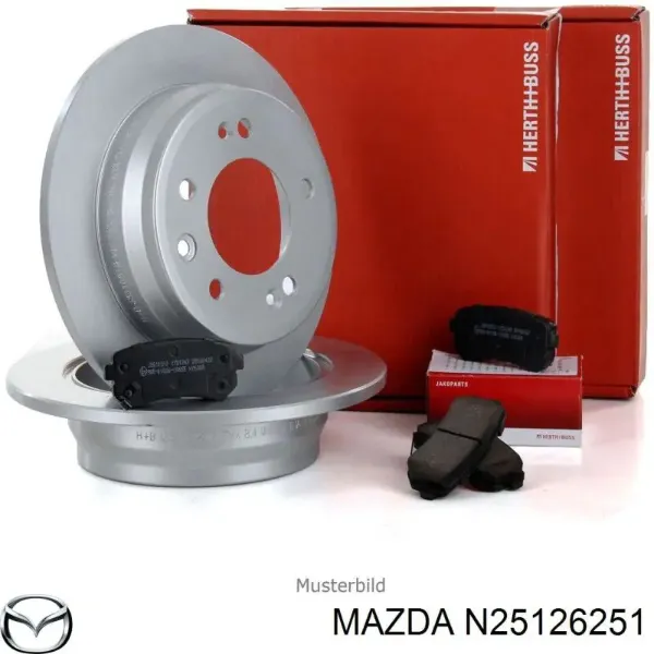 Disco do freio traseiro N25126251 Mazda