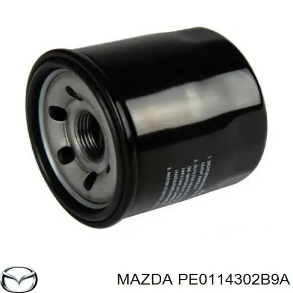 Filtro de óleo PE0114302B9A Mazda