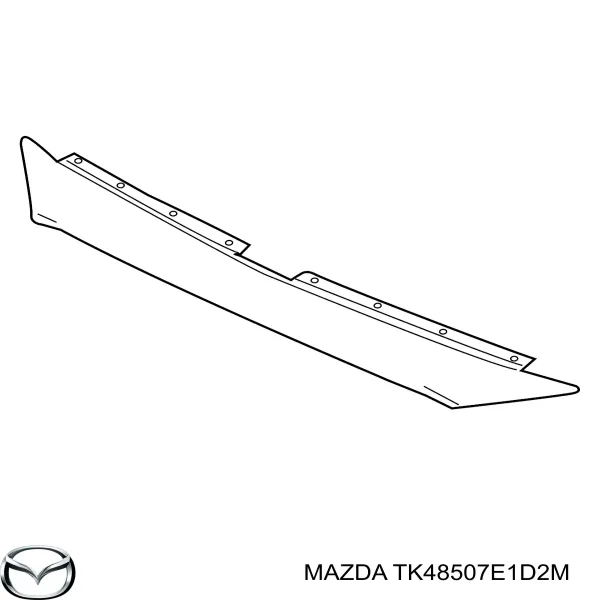 Moldura superior de grelha do radiador TK48507E1D2M Mazda