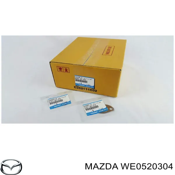Radiador do sistema EGR de recirculação dos gases de escape WE0520304 Mazda