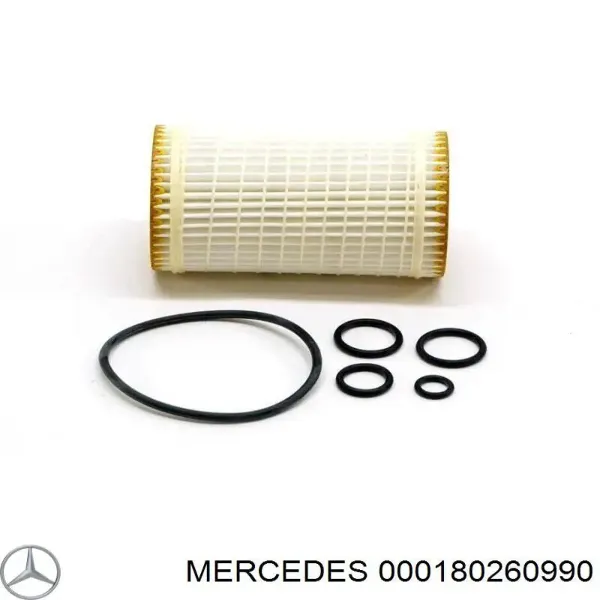 Filtro de óleo 000180260990 Mercedes