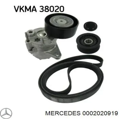 Rolo parasita da correia de transmissão 0002020919 Mercedes