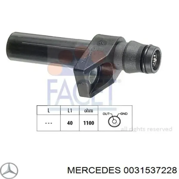 0031537228 Mercedes sensor de posição (de revoluções de cambota)