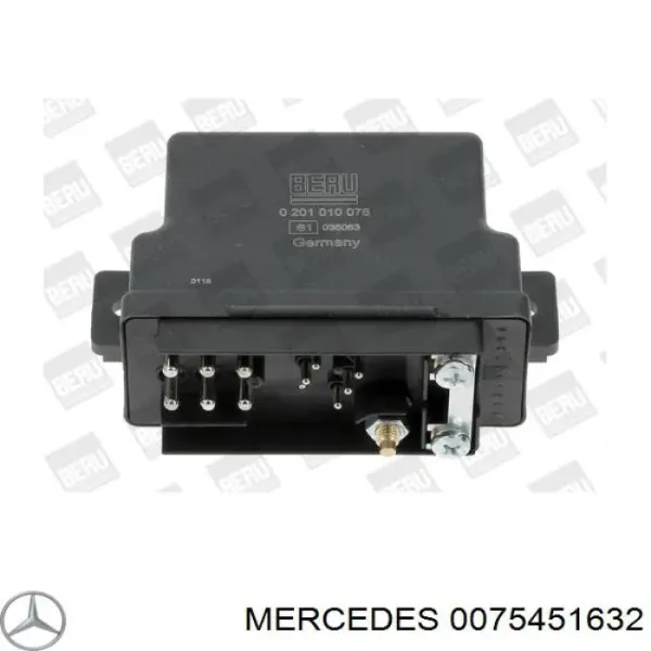 0075451632 Mercedes relê das velas de incandescência