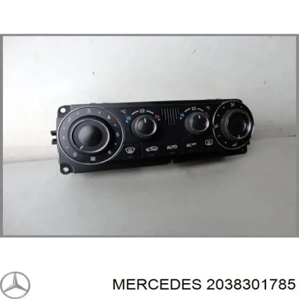 Unidade de controlo dos modos de aquecimento/condicionamento Mercedes C CL203