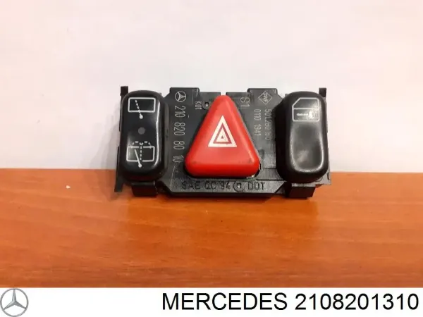 Botão de ativação do sinal de emergência Mercedes E S210