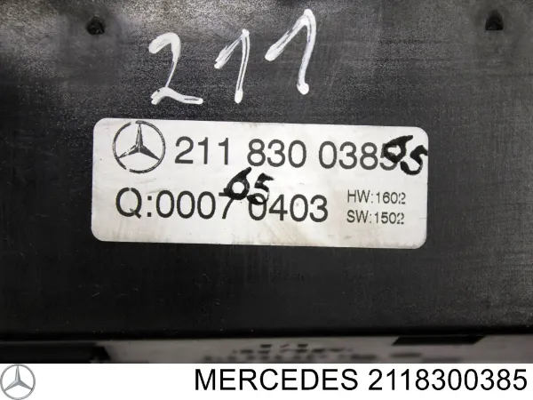 Unidade de controlo dos modos de aquecimento/condicionamento Mercedes E W211