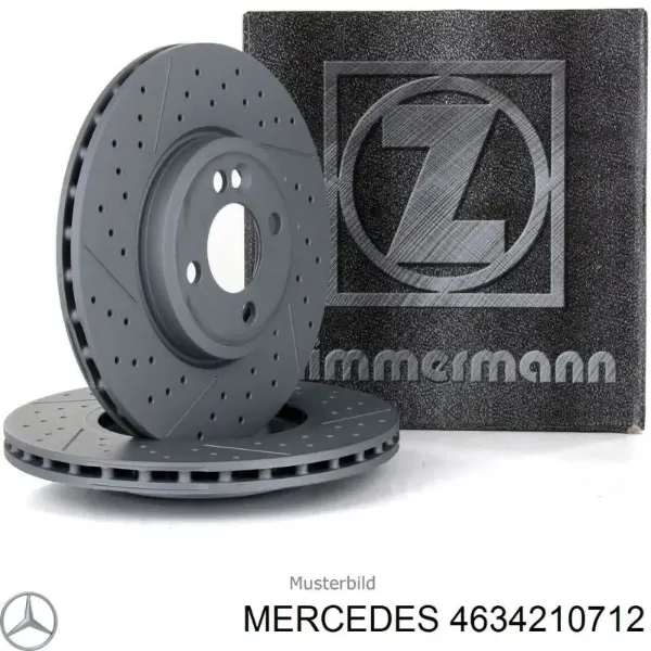 Disco do freio dianteiro 4634210712 Mercedes