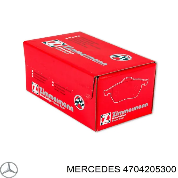 Sapatas do freio dianteiras de disco 4704205300 Mercedes