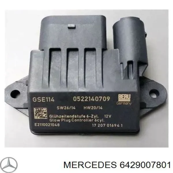 6429007801 Mercedes relê das velas de incandescência