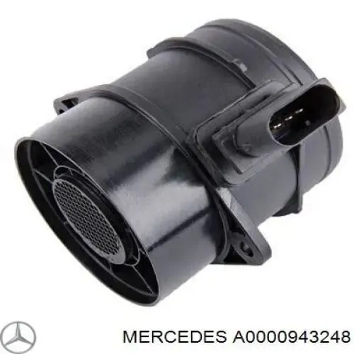 Sensor de fluxo (consumo) de ar, medidor de consumo M.A.F. - (Mass Airflow) A0000943248 Mercedes
