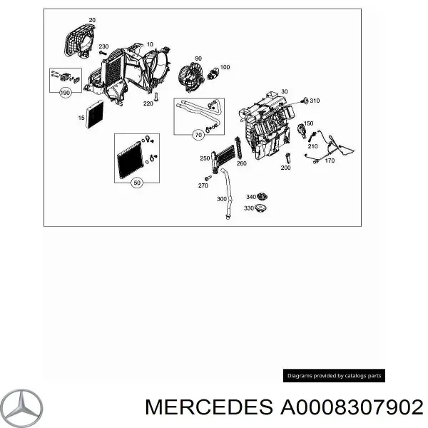 Motor de ventilador de forno (de aquecedor de salão) Mercedes Sprinter III 5-t