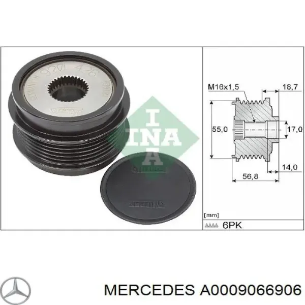 A0009066906 Mercedes gerador