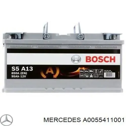 A0055411001 Mercedes Bateria recarregável (PILHA)