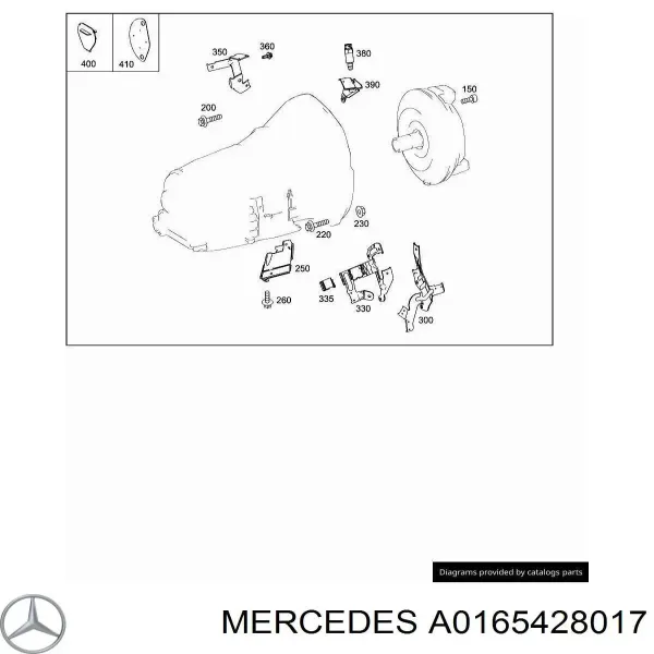 Sensor de posição (de revoluções) de cambota A0165428017 Mercedes