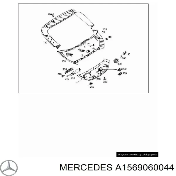 Sinal de parada traseiro adicional Mercedes E S213