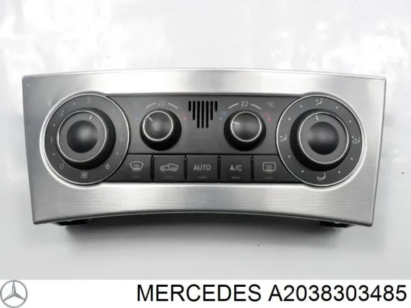 Unidade de controlo dos modos de aquecimento/condicionamento A2038303485 Mercedes