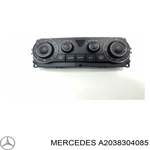 Unidade de controlo dos modos de aquecimento/condicionamento A2038304085 Mercedes