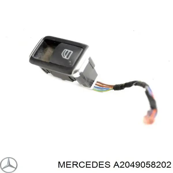Botão dianteiro direito de ativação de motor de acionamento de vidro A2049058202 Mercedes