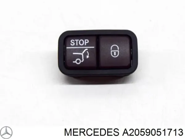 Botão de salão de acionamento de tampa de porta-malas (de 3ª/5ª porta (de tampa de alcapão) A2059051713 Mercedes