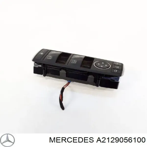 Unidade de botões dianteira esquerda de controlo de elevador de vidro A2129056100 Mercedes