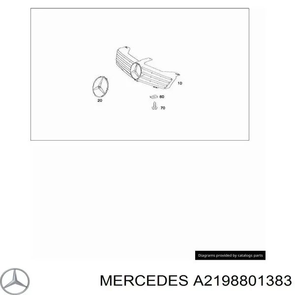 Grelha do radiador Mercedes CLS C219