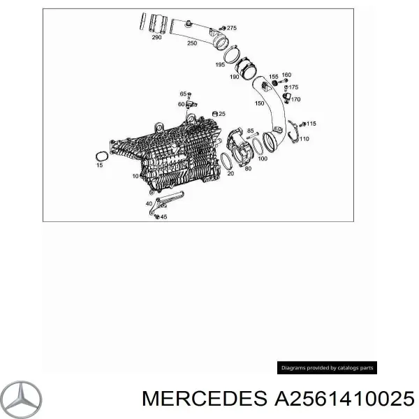 Válvula de borboleta montada Mercedes S W223