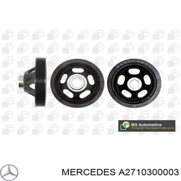 Polia de cambota A2710300003 Mercedes