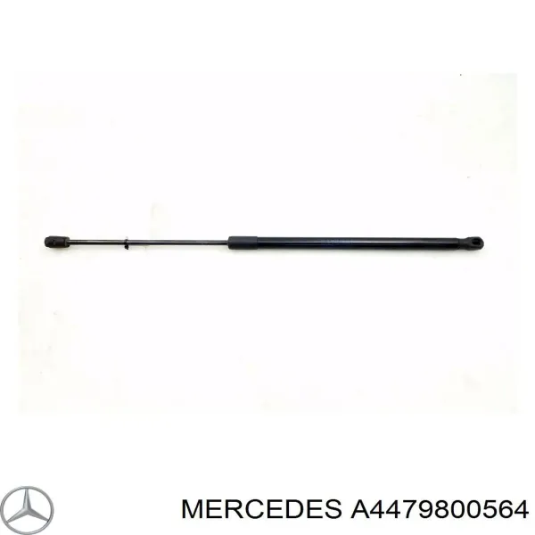 Amortecedor de vidro de porta-malas (de 3ª/5ª porta traseira (de tampa de alcapão) A4479800564 Mercedes