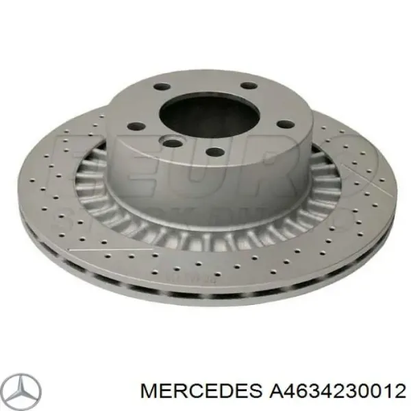 Disco do freio traseiro A4634230012 Mercedes