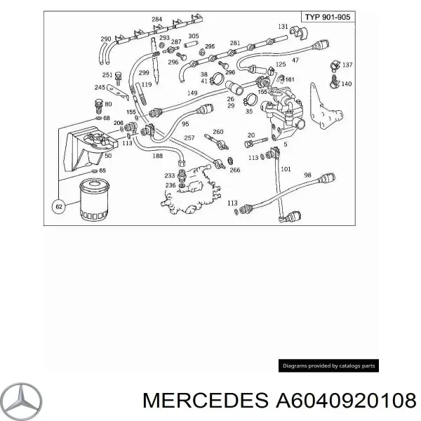 Caixa de filtro de combustível на Mercedes Sprinter (903)