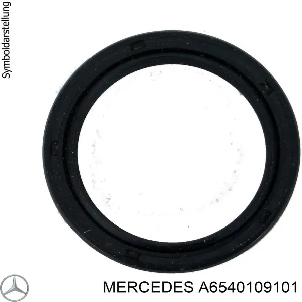 Vedação dianteira de cambota de motor A6540109101 Mercedes