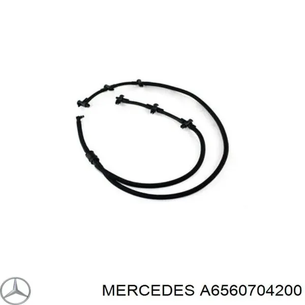 Tubo de combustível, inverso desde os injetores A6560704200 Mercedes