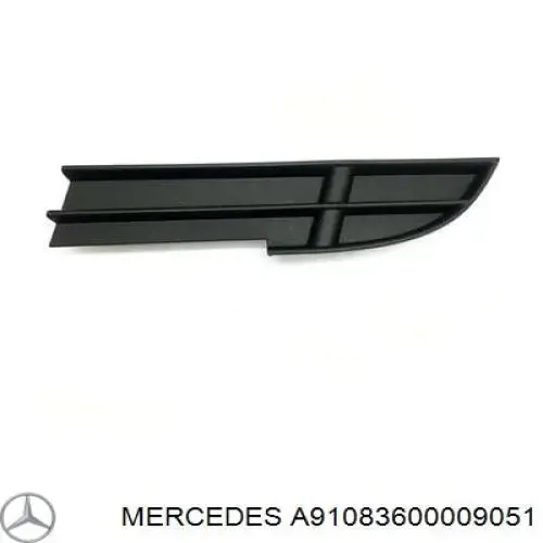 Grelha da capota A9108360000 Mercedes