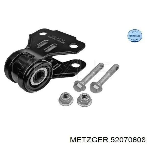 Bloco silencioso dianteiro do braço oscilante inferior Metzger 52070608 preço, a partir de