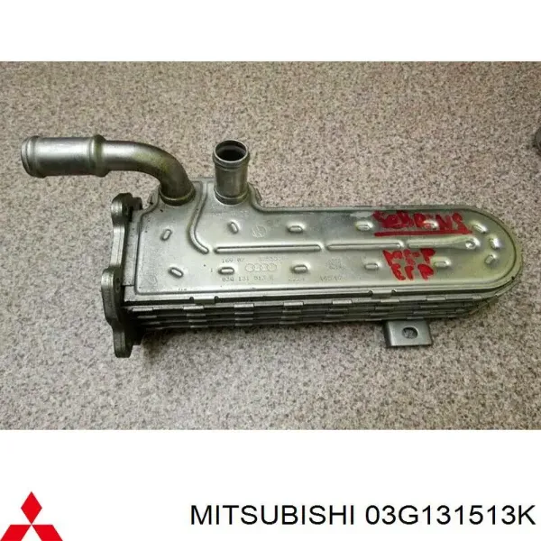 Radiador do sistema EGR de recirculação dos gases de escape 03G131513K Mitsubishi