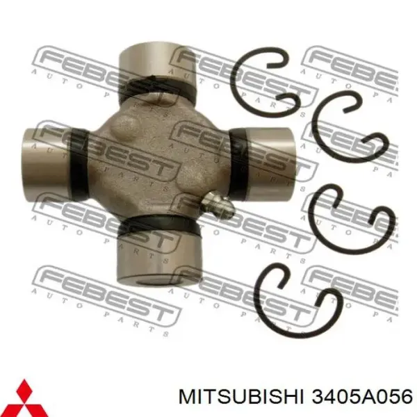 Cruzeta da junta universal dianteira 3405A056 Mitsubishi