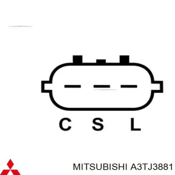 Gerador A3TJ3881 Mitsubishi
