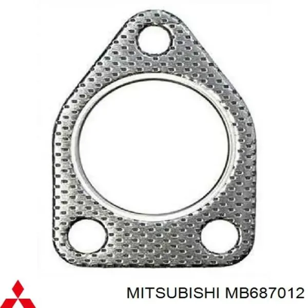 Vedante de tubo de admissão do silenciador MB687012 Mitsubishi