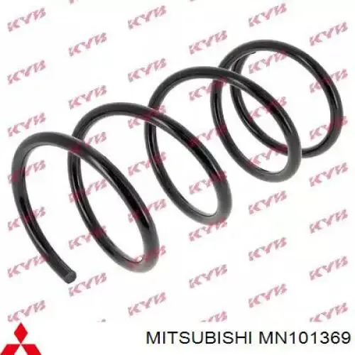 Mola dianteira MN101369 Mitsubishi