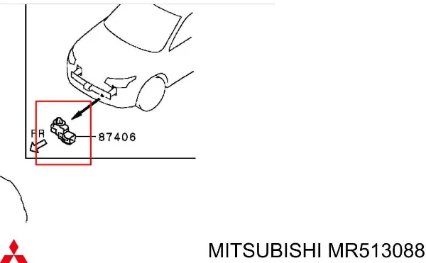 Sensor de temperatura de ar no salão Mitsubishi Outlander II XL