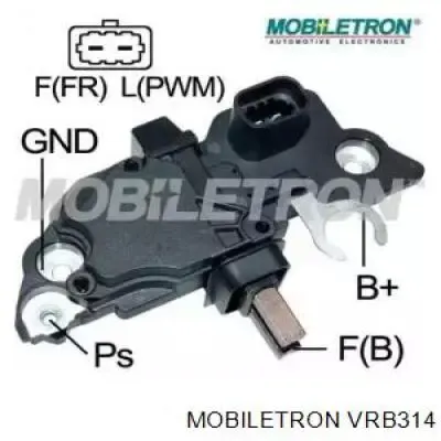 Relê-regulador do gerador (relê de carregamento) VRB314 Mobiletron