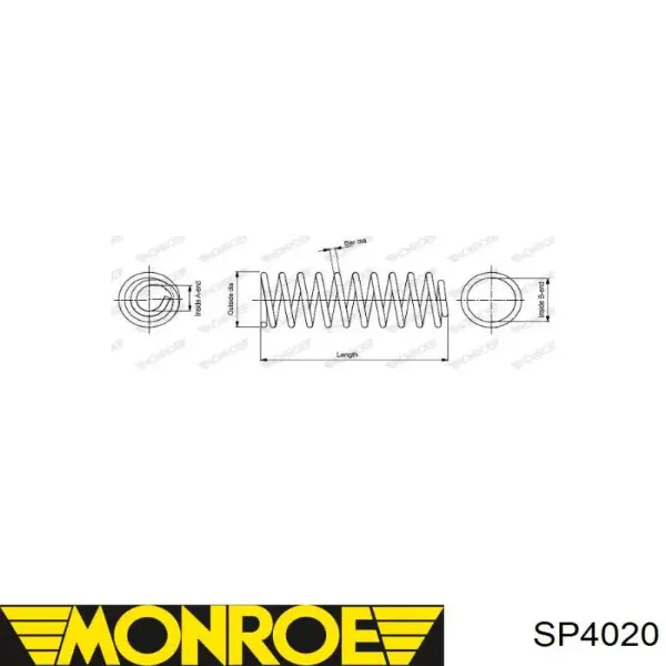 Mola traseira SP4020 Monroe