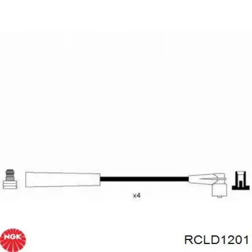 Fios de alta voltagem, kit RCLD1201 NGK