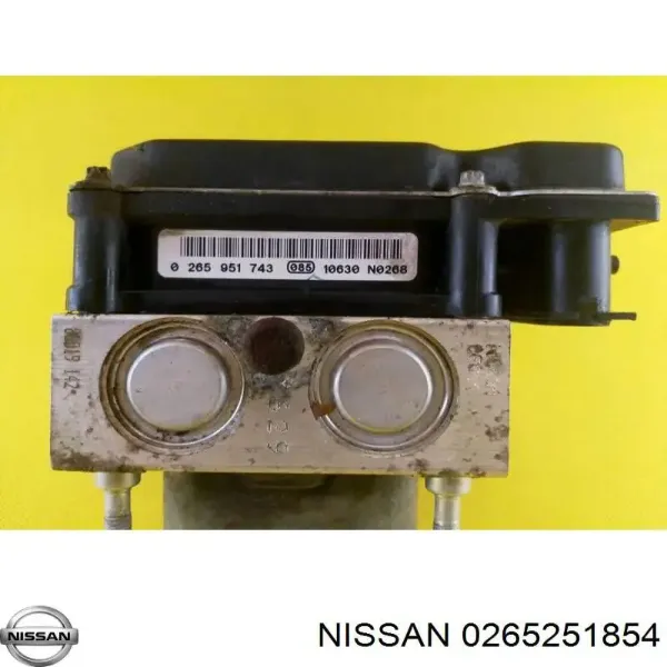 Unidade hidráulico de controlo ABS 0265251854 Nissan/Infiniti